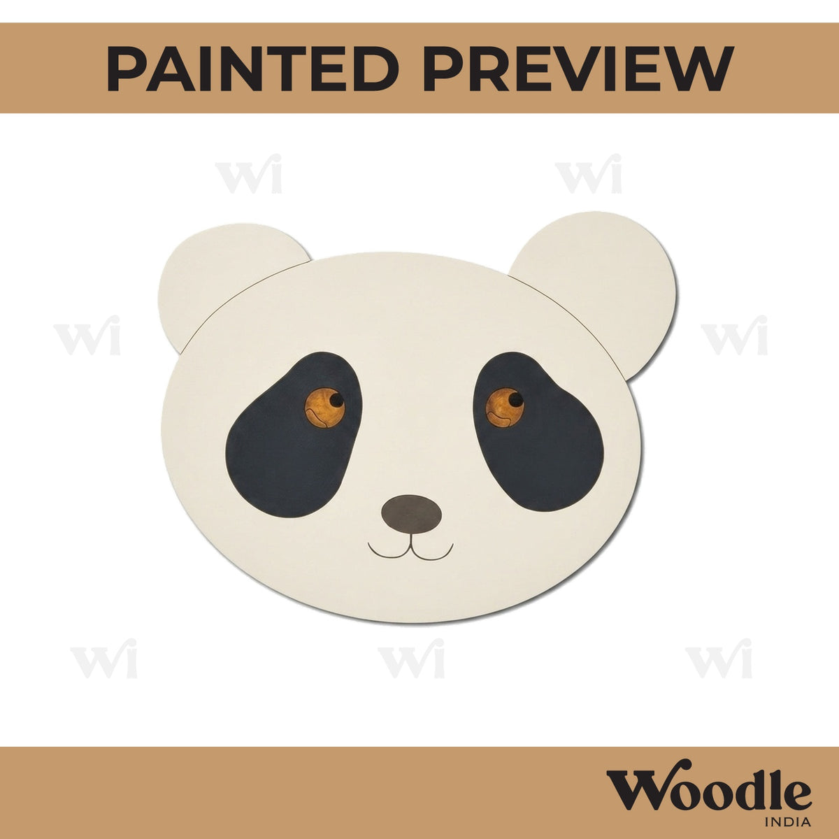 Baby Panda Pre Marked MDF Design 3