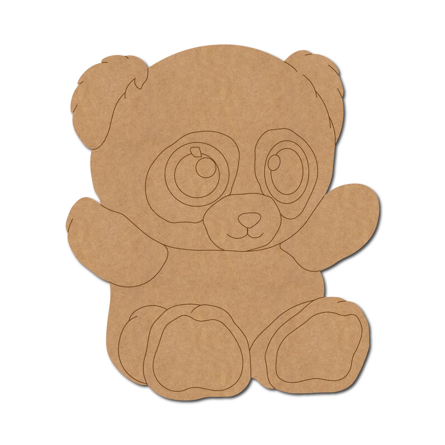 Baby Panda Pre Marked MDF Design 4