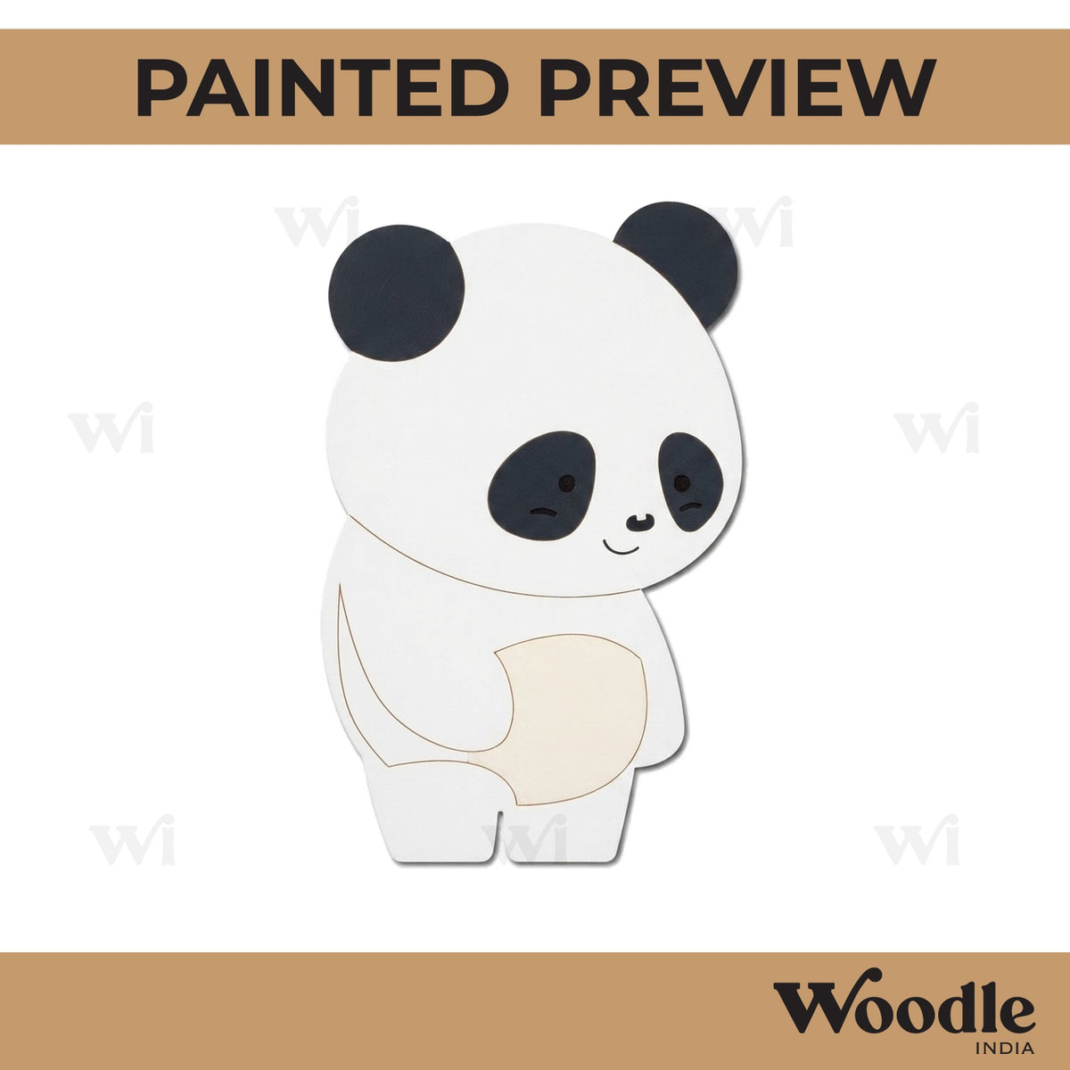 Baby Panda Pre Marked MDF Design 5