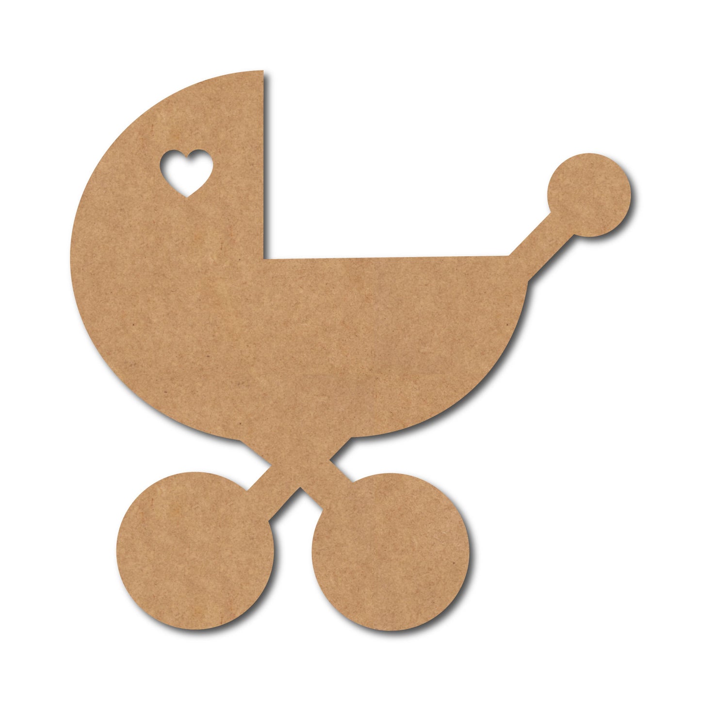 Baby Pram Cutout MDF Design 1