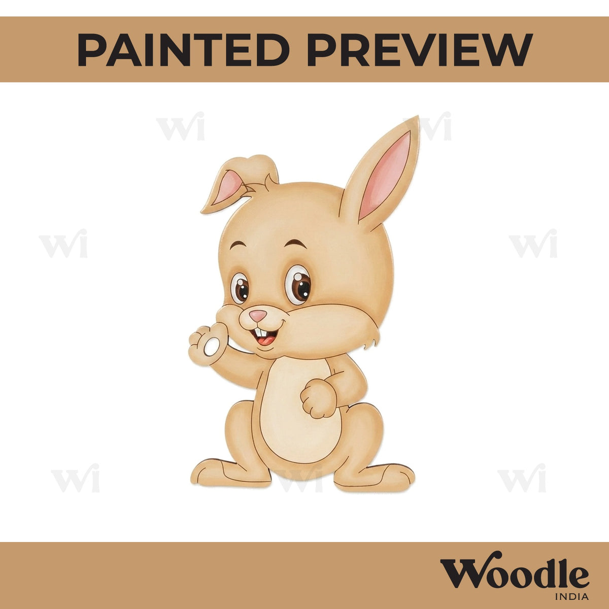 Baby Rabbit Pre Marked MDF Design 1