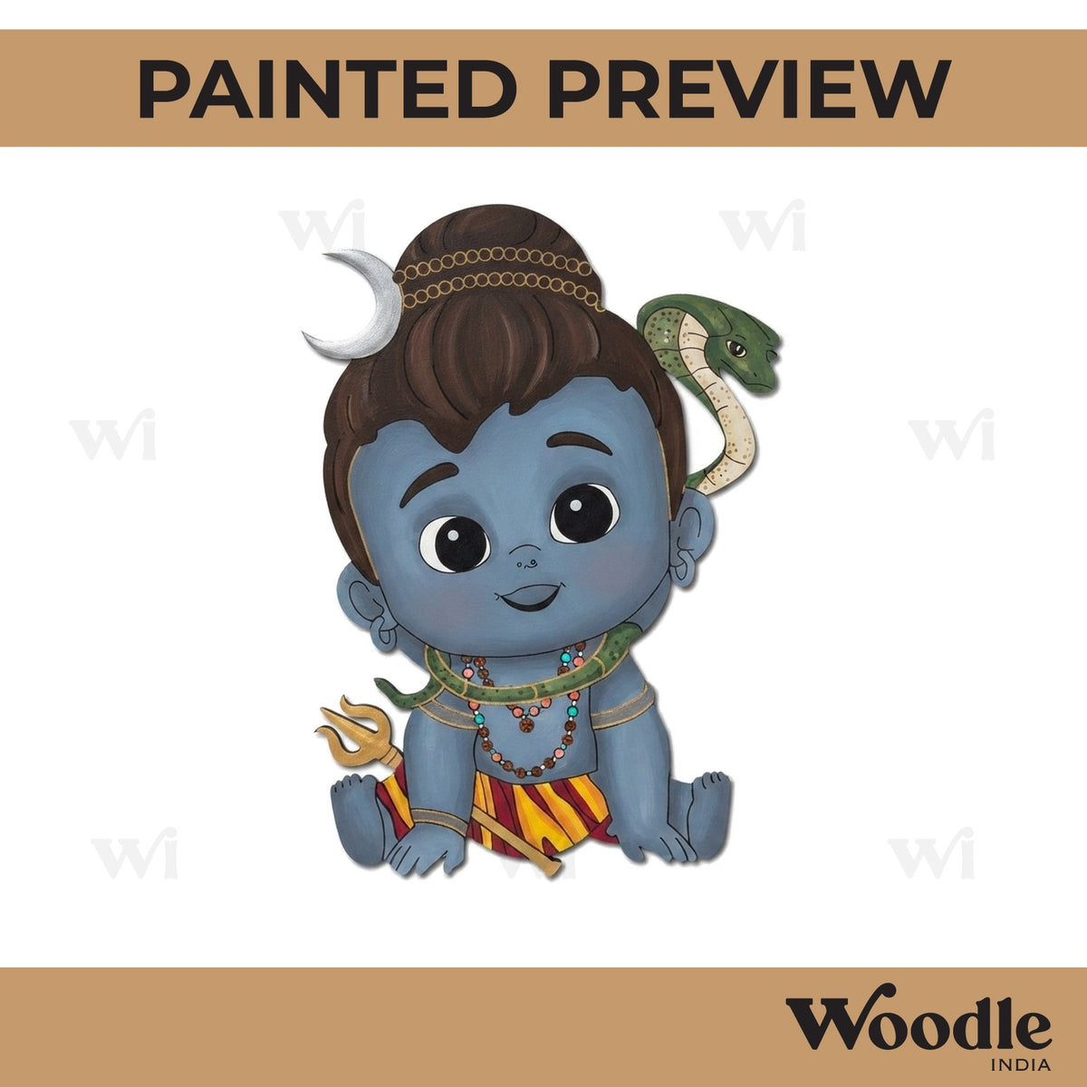 Baby Shiva Pre Marked MDF Design 1