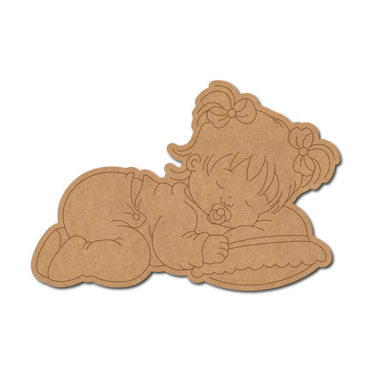 Baby Sleeping Pre Marked MDF Design 1