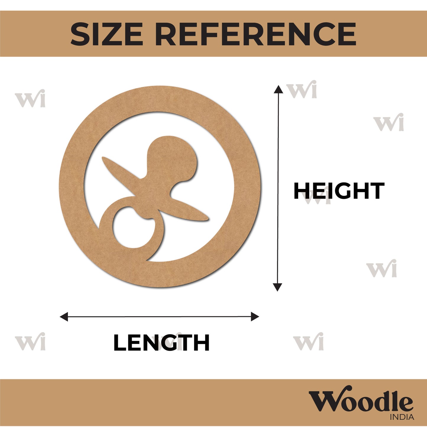 Baby Teether Cutout MDF Design 1