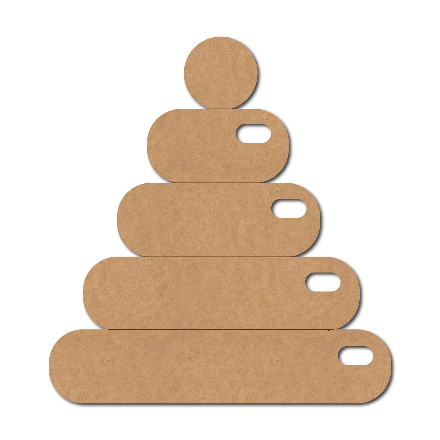 Baby Toy Stacking Rings Pre Marked MDF Design 1