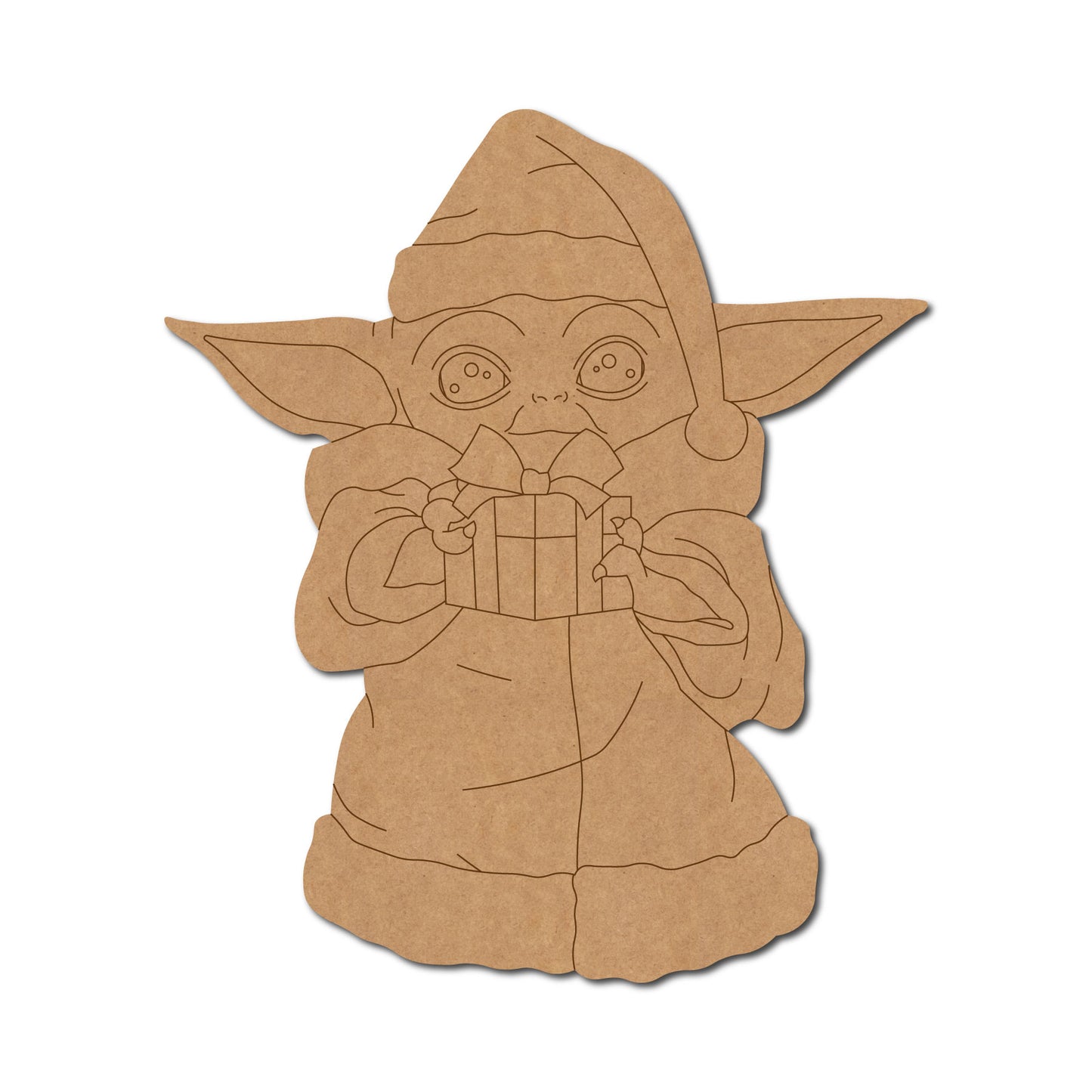 Baby Yoda Christmas Star Wars Pre Marked MDF Design 1