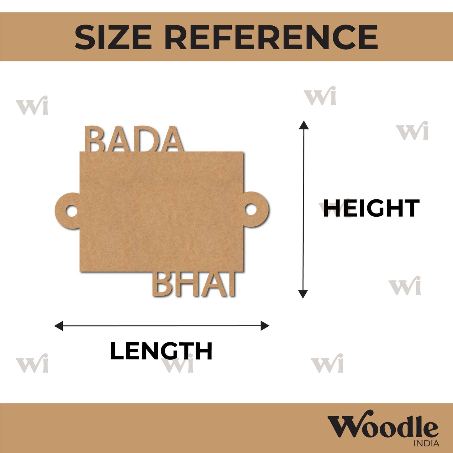 Bada Bhai Rakhi Cutout MDF Design 1
