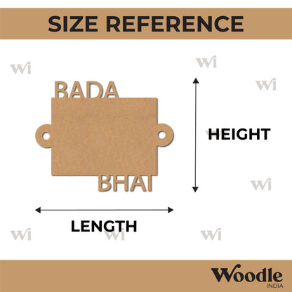 Bada Bhai Rakhi Cutout MDF Design 1