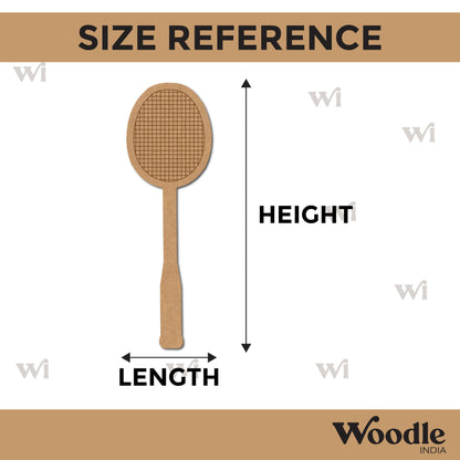 Badminton Racket Pre Marked MDF Design 1