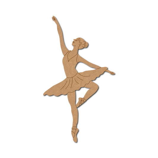 Ballet Dancer Girl Pre Marked MDF Design 1
