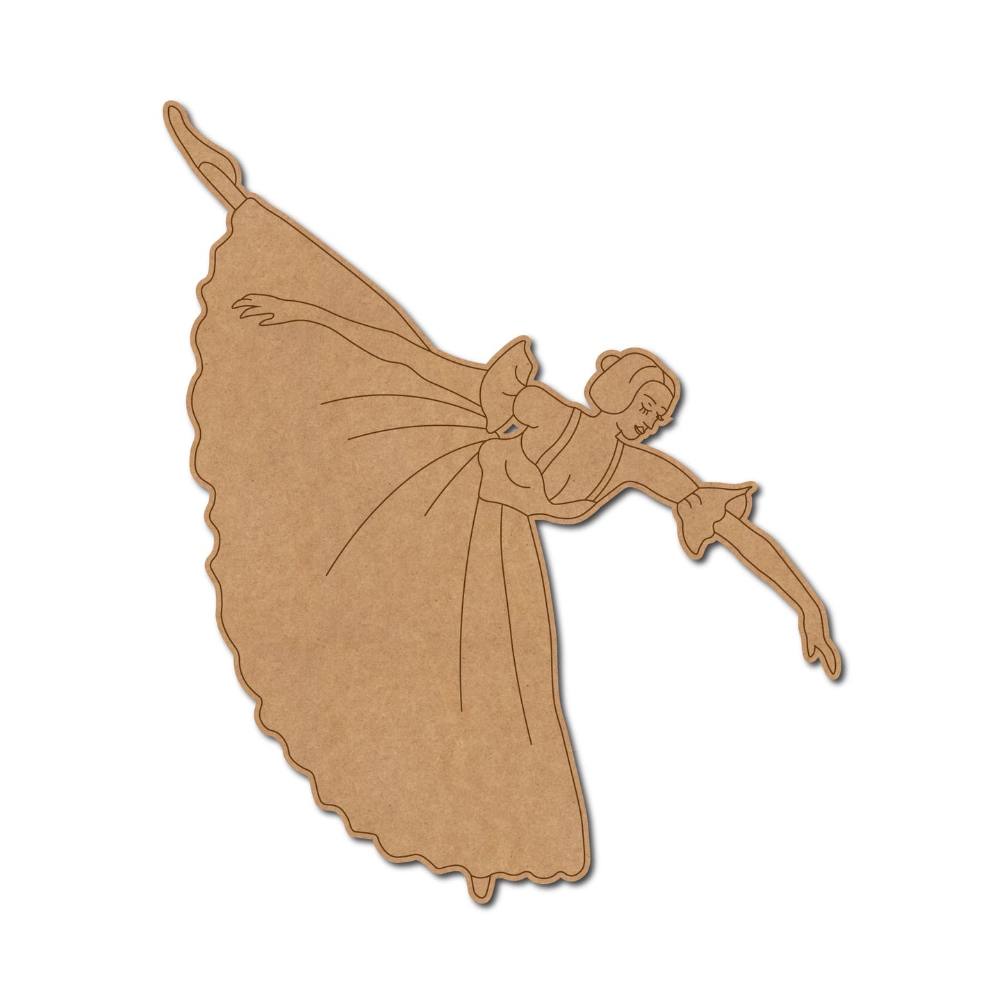 Ballet Dancer Girl Pre Marked MDF Design 3