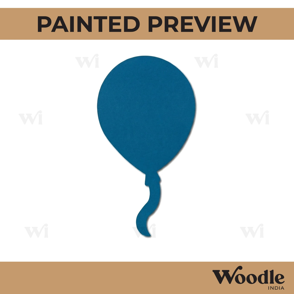 Balloon Cutout MDF Design 1