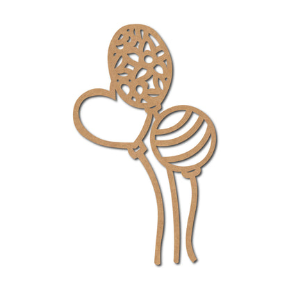 Balloons Cutout MDF Design 1