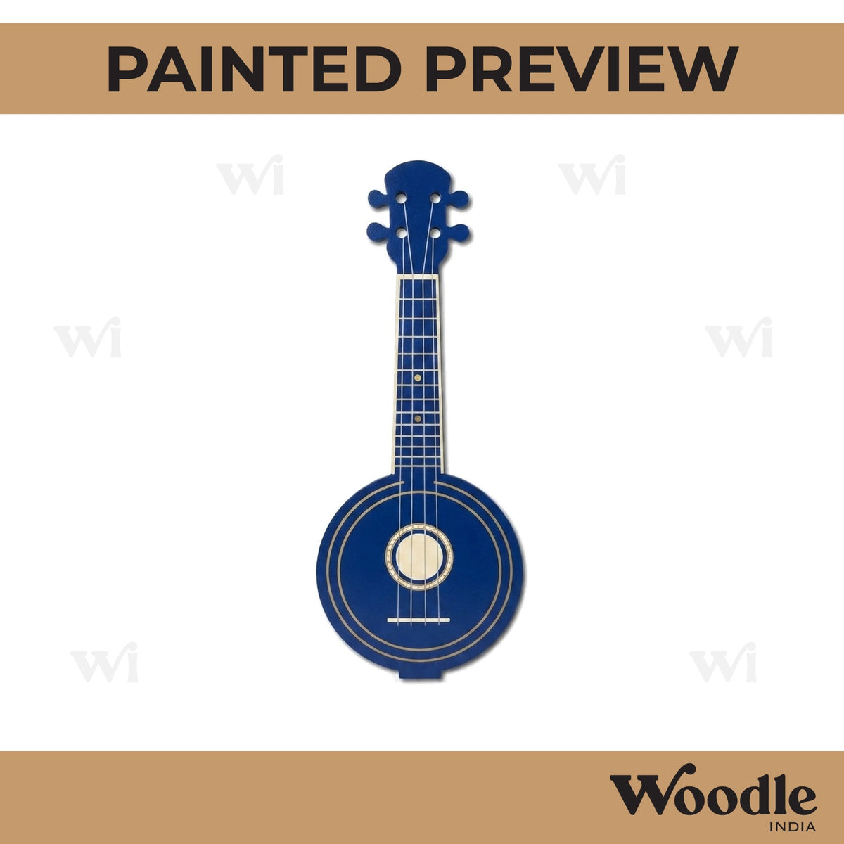Banjo Cutout MDF Design 1