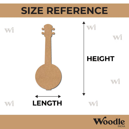 Banjo Cutout MDF Design 1