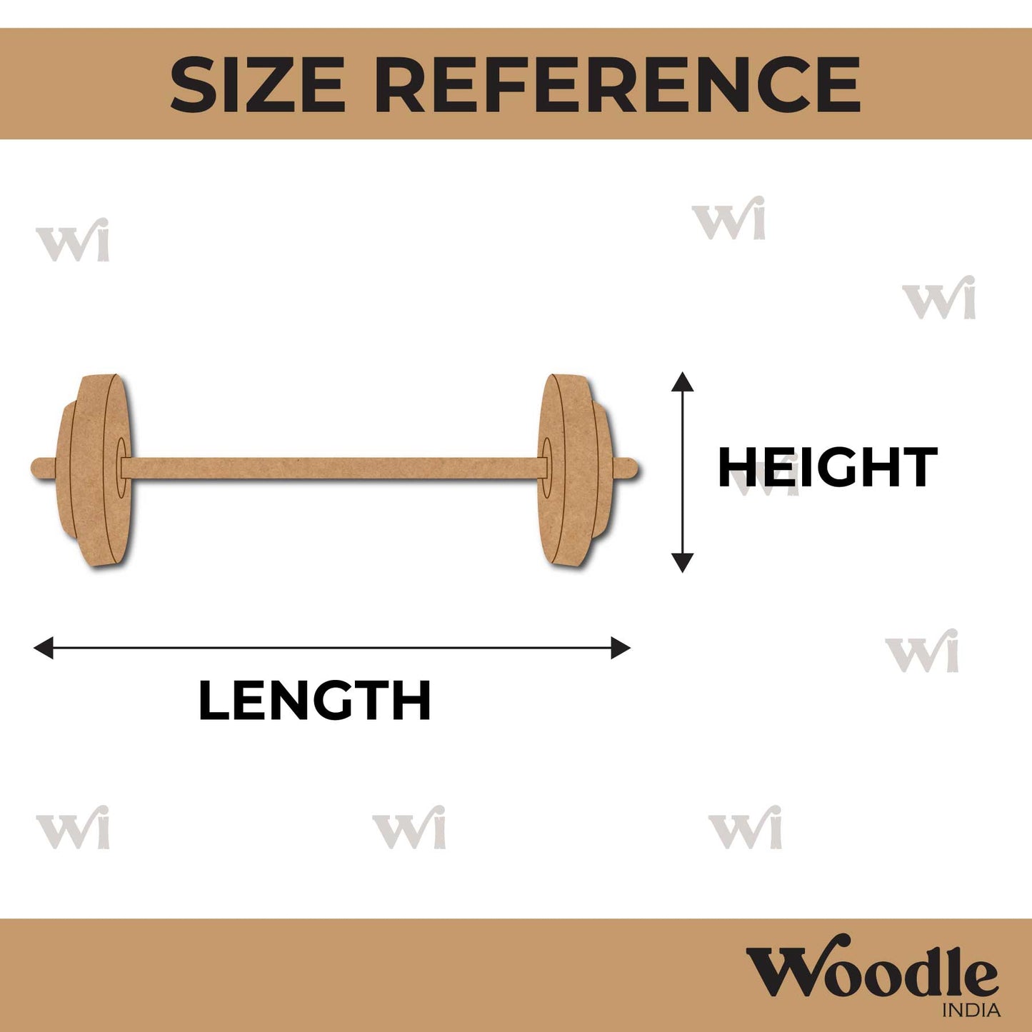 Barbell Pre Marked MDF Design 1