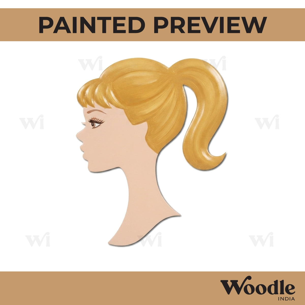 Barbie Doll Cutout MDF Design 1