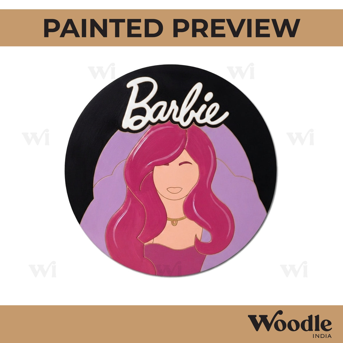 Barbie Doll Pre Marked MDF Design 1
