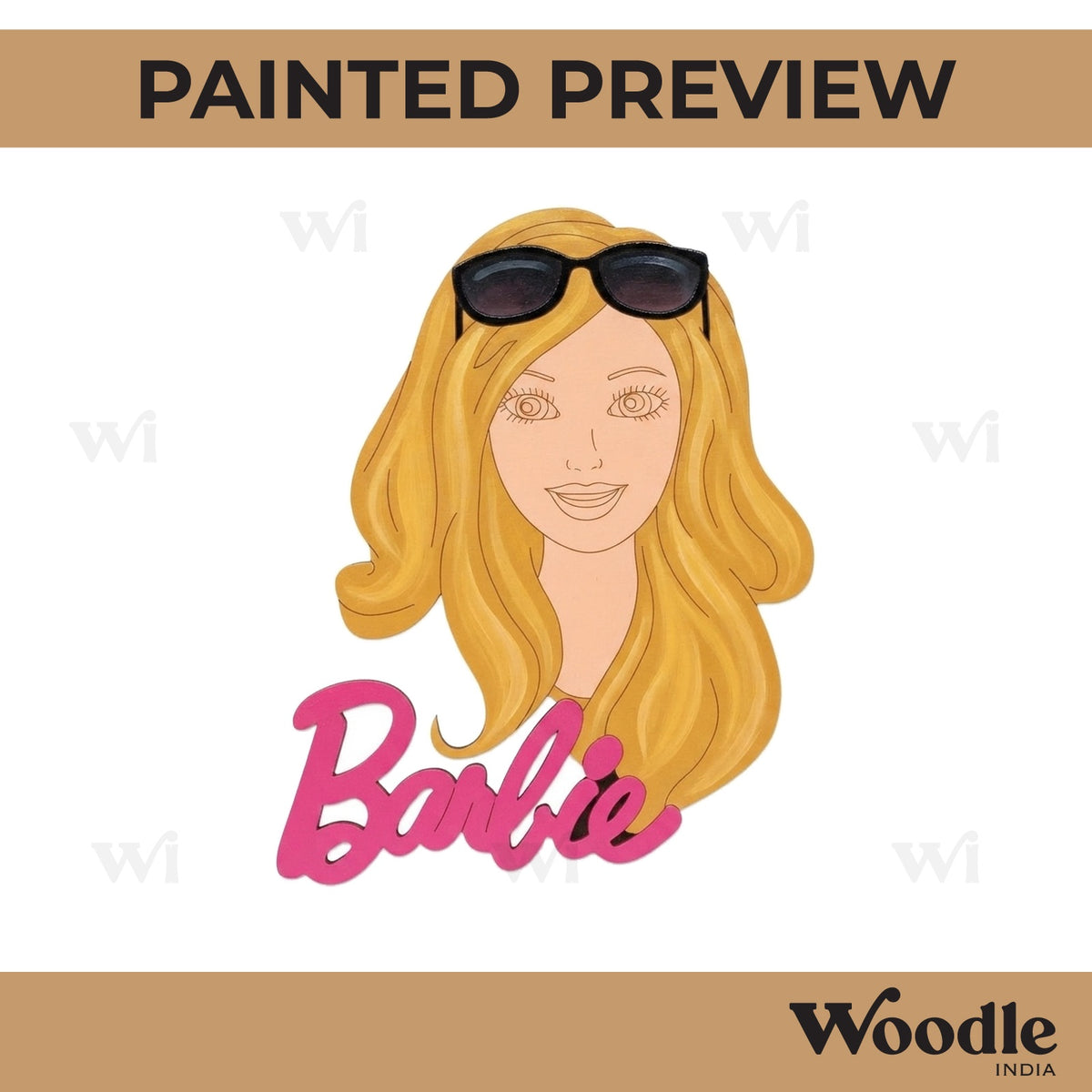 Barbie Doll Pre Marked MDF Design 2