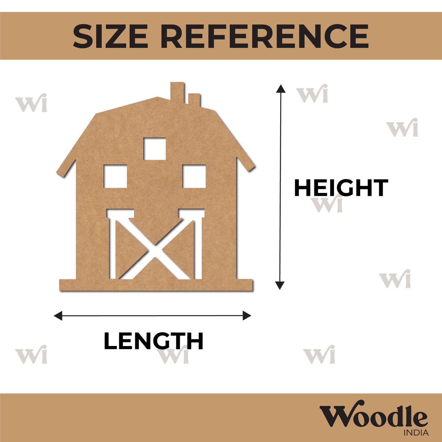 Barn Cutout MDF Design 1
