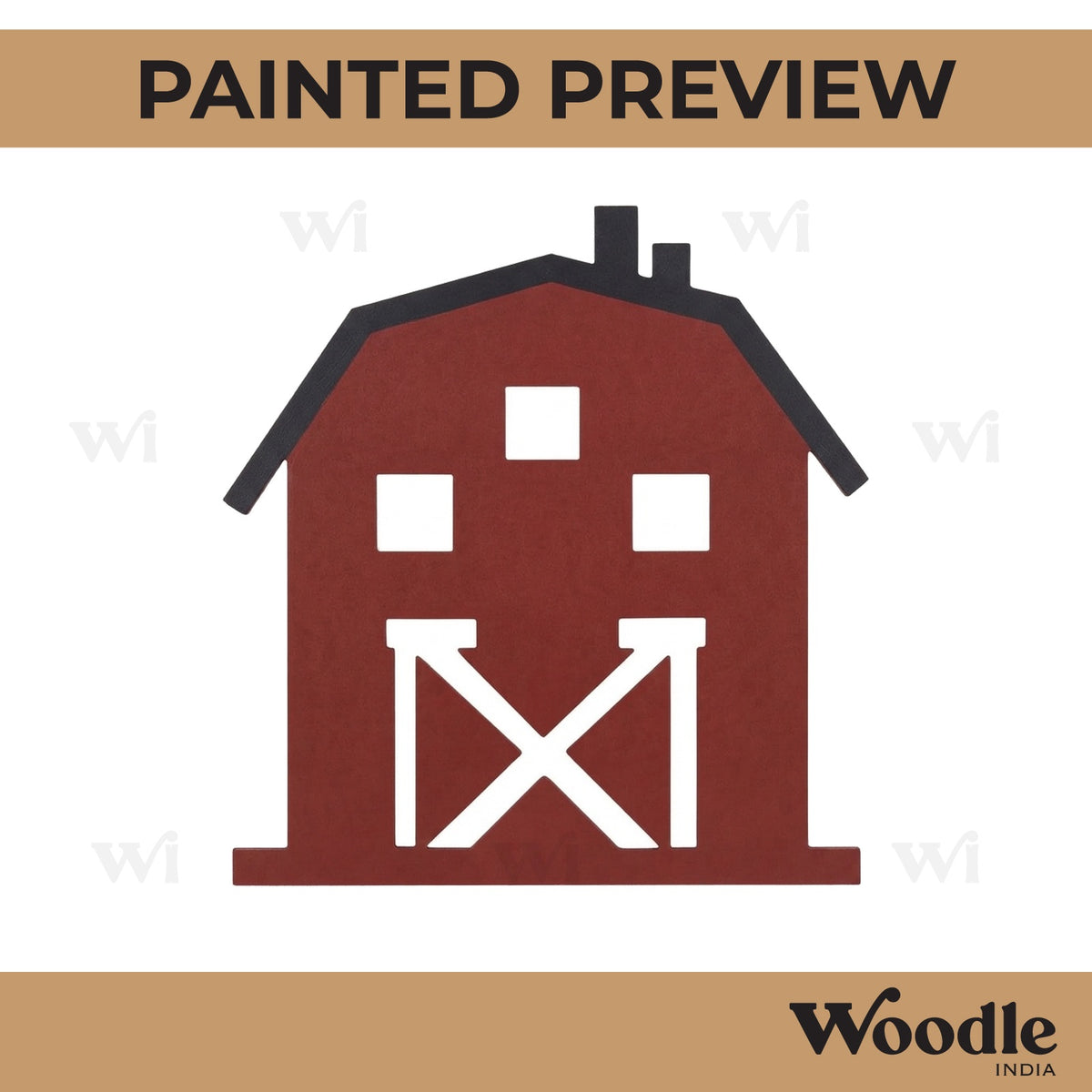 Barn Cutout MDF Design 1