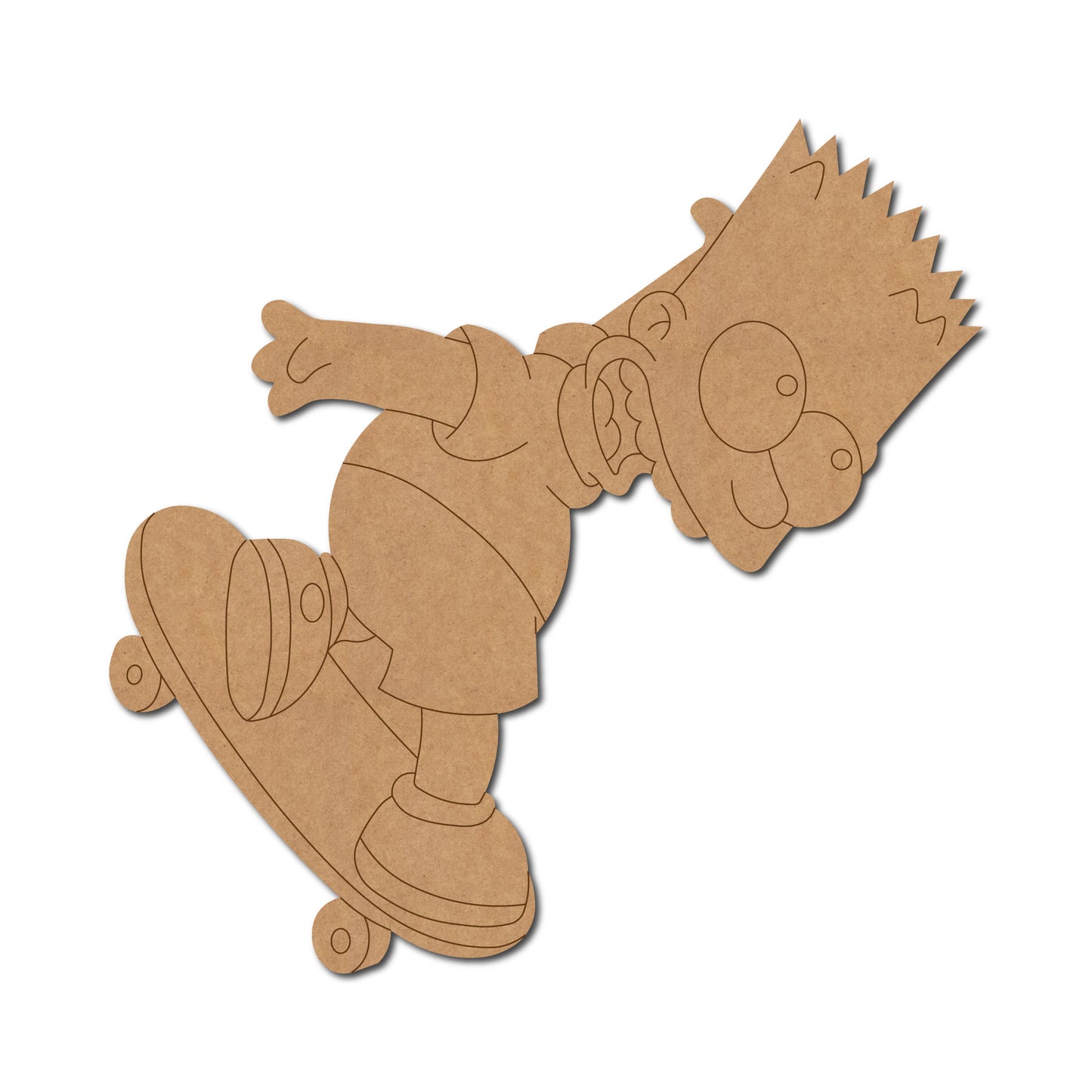 Bart The Simpsons Cartoon Pre Marked MDF Design 2