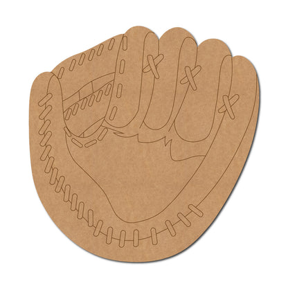 Baseball Glove Pre Marked MDF Design 1