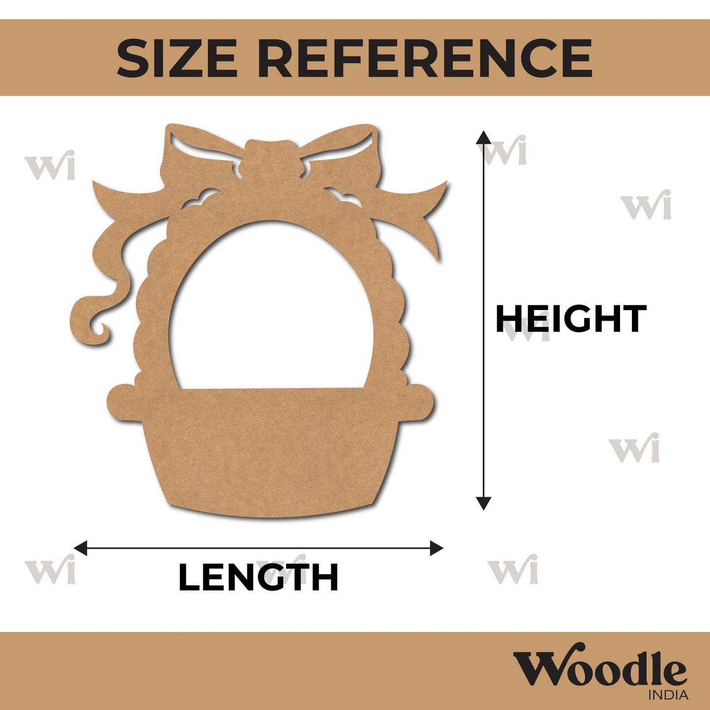 Basket Cutout MDF Design 1