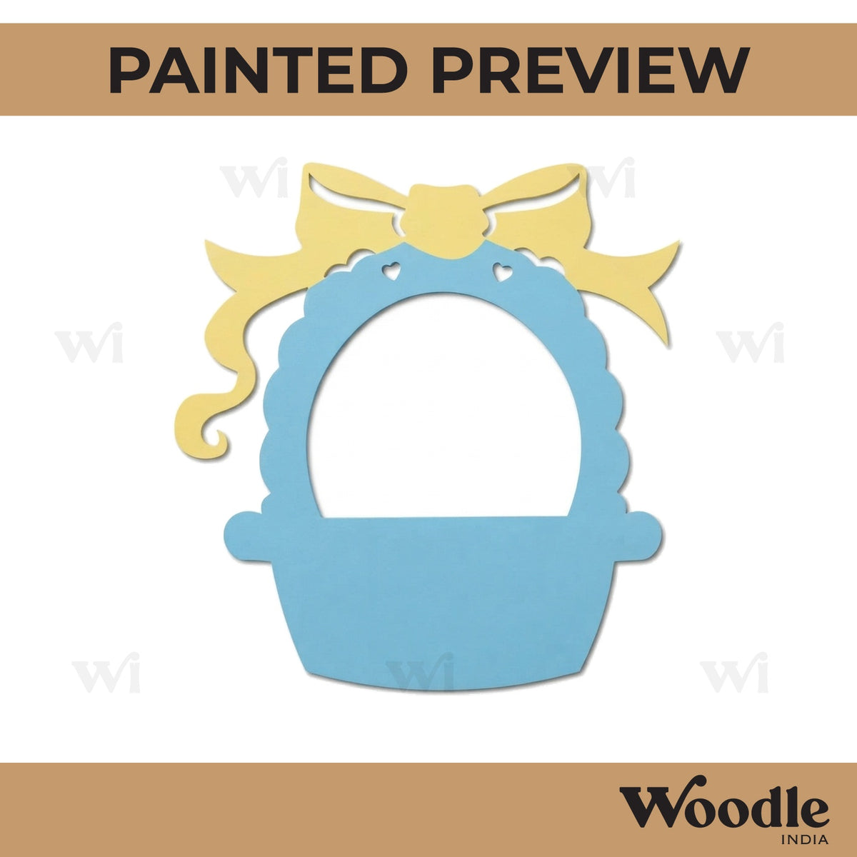 Basket Cutout MDF Design 1