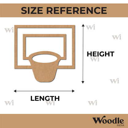 Basketball Hoop Cutout MDF Design 1