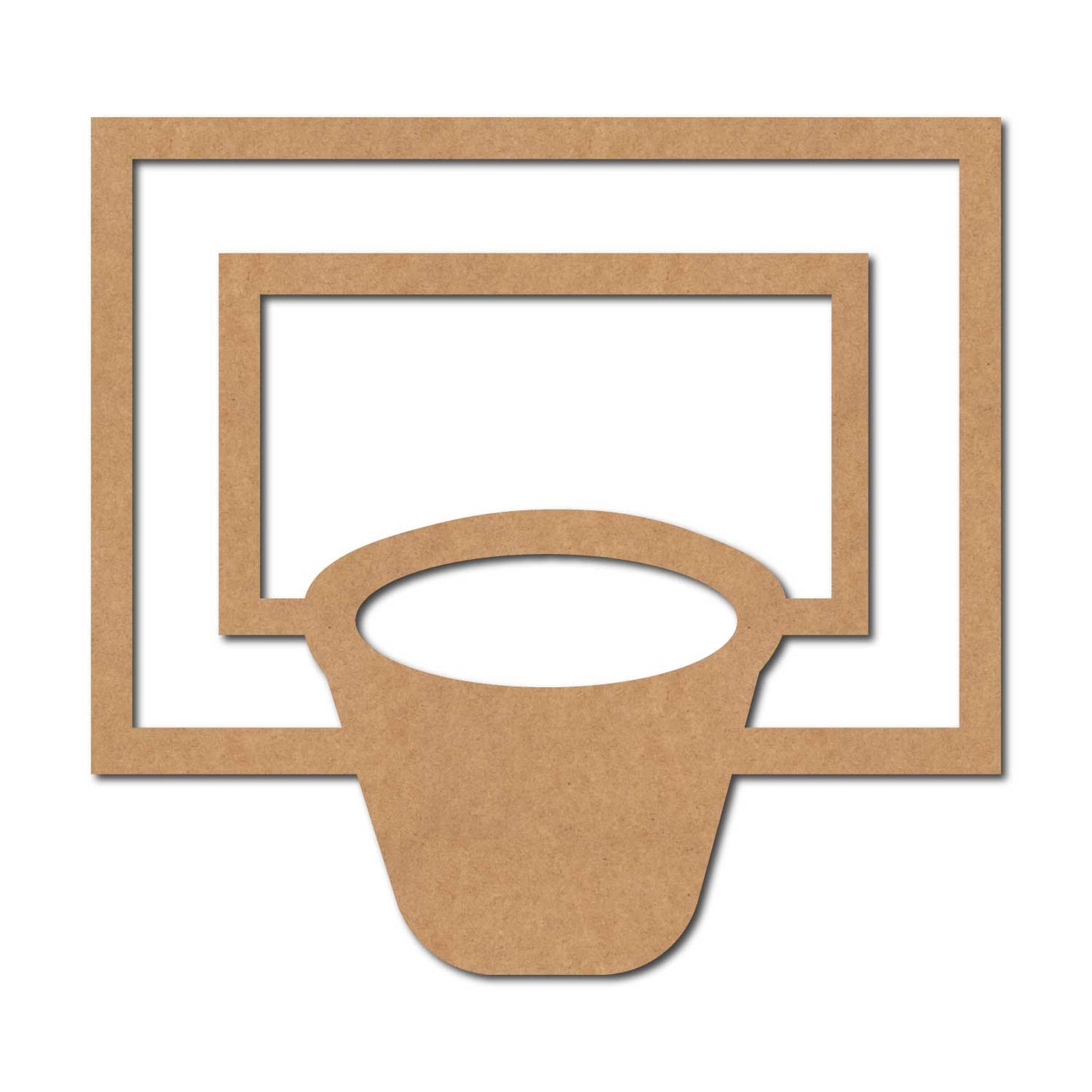 Basketball Hoop Cutout MDF Design 1
