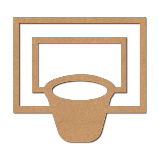 Basketball Hoop Cutout MDF Design 1