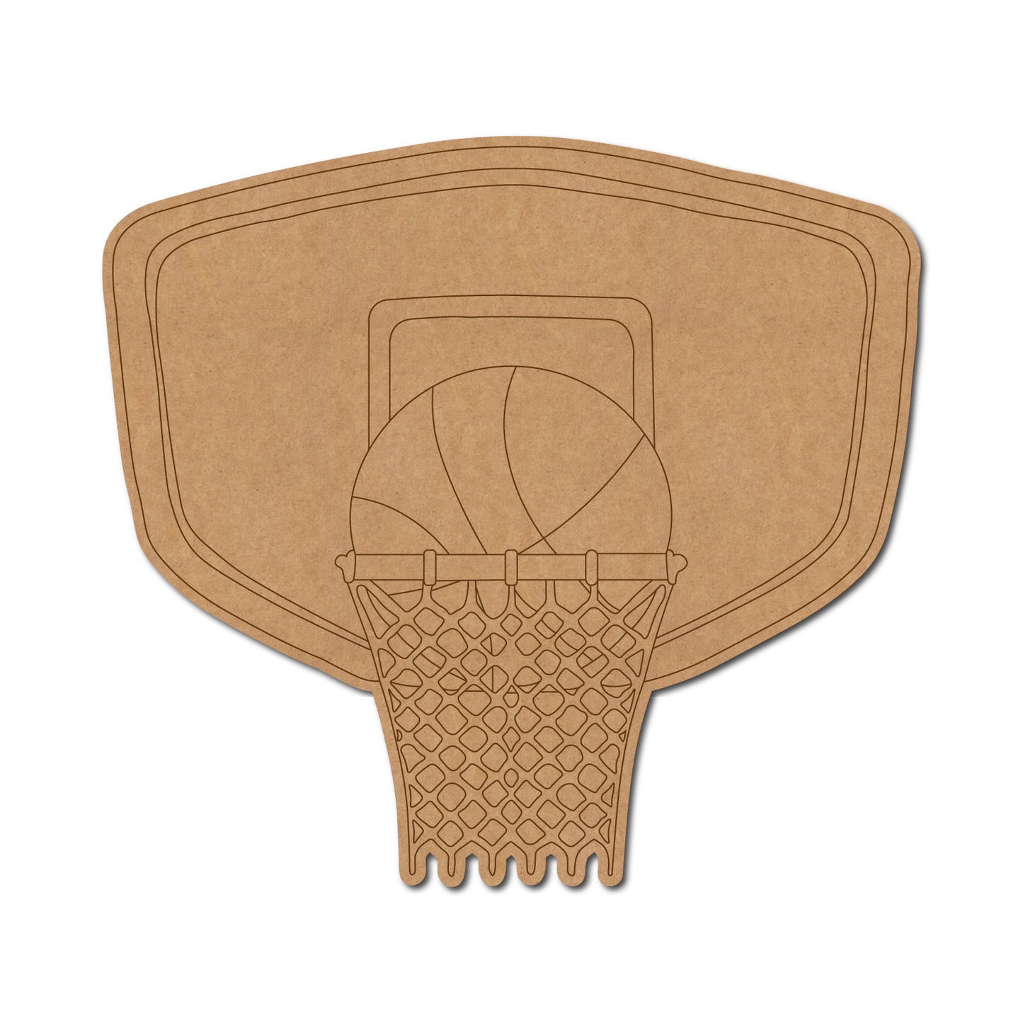 Basketball Hoop Pre Marked MDF Design 1