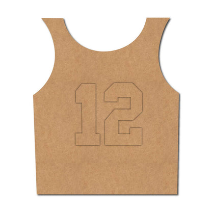 Basketball Jersey Cutout MDF Design 1