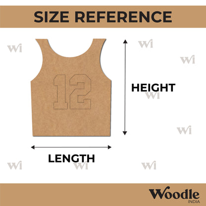 Basketball Jersey Cutout MDF Design 1