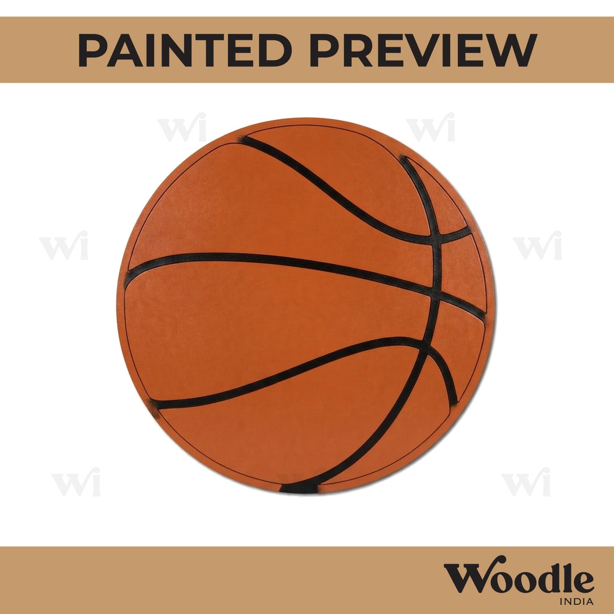 Basketball Pre Marked MDF Design 1