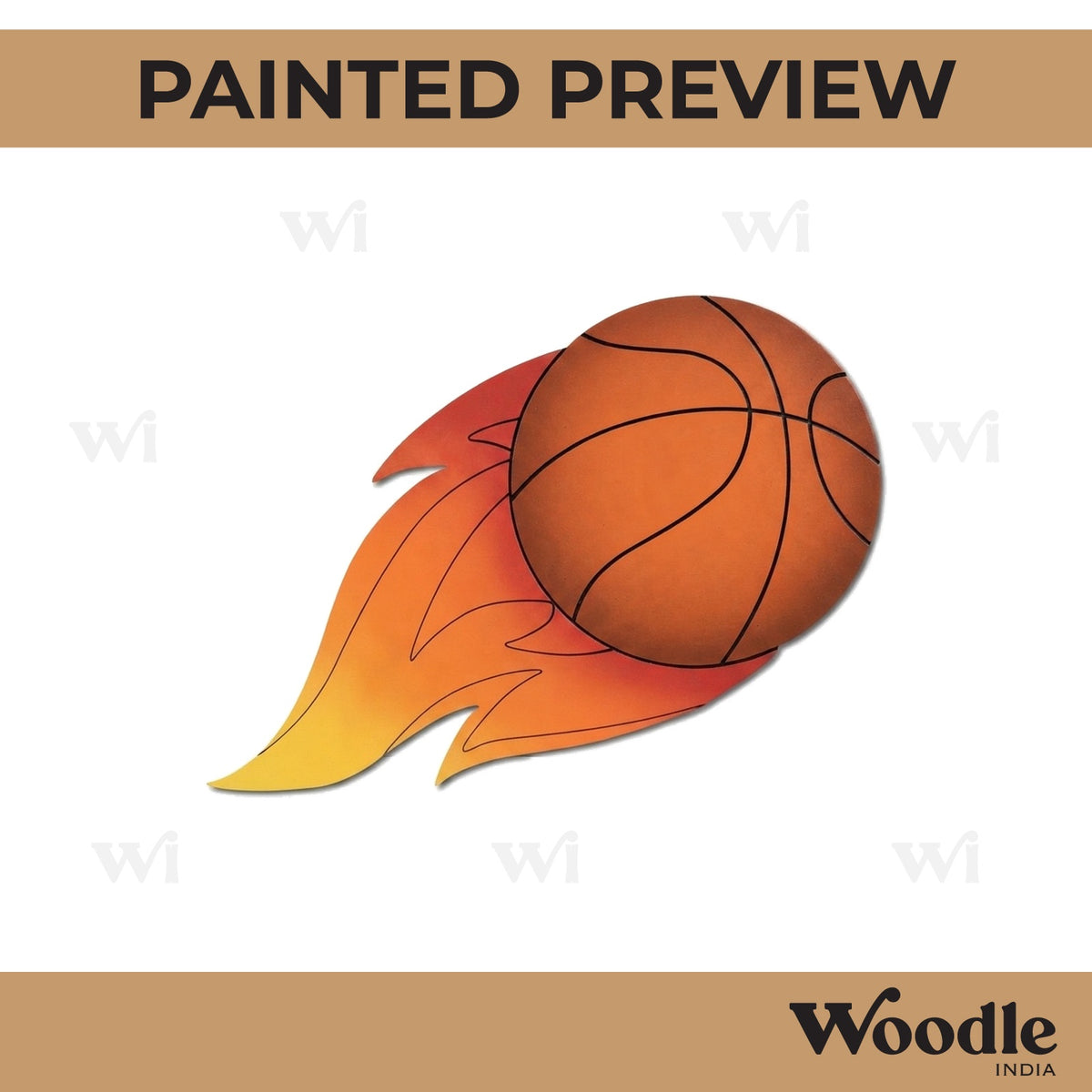 Basketball Pre Marked MDF Design 2