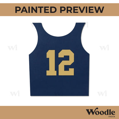 Basketball Jersey Cutout MDF Design 1