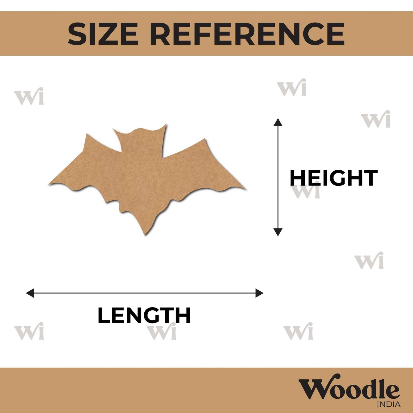 Bat Cutout MDF Design 1