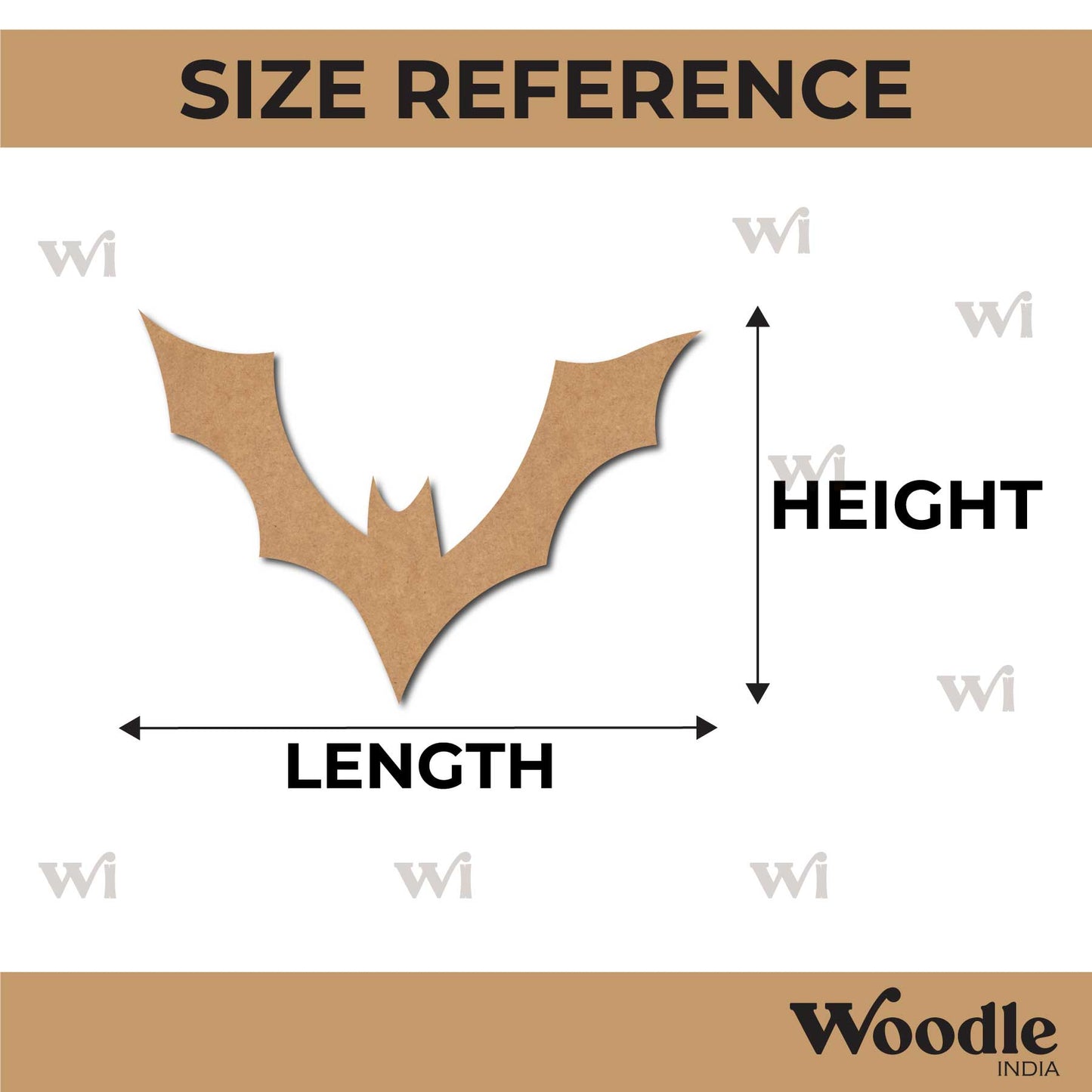 Bat Cutout MDF Design 2