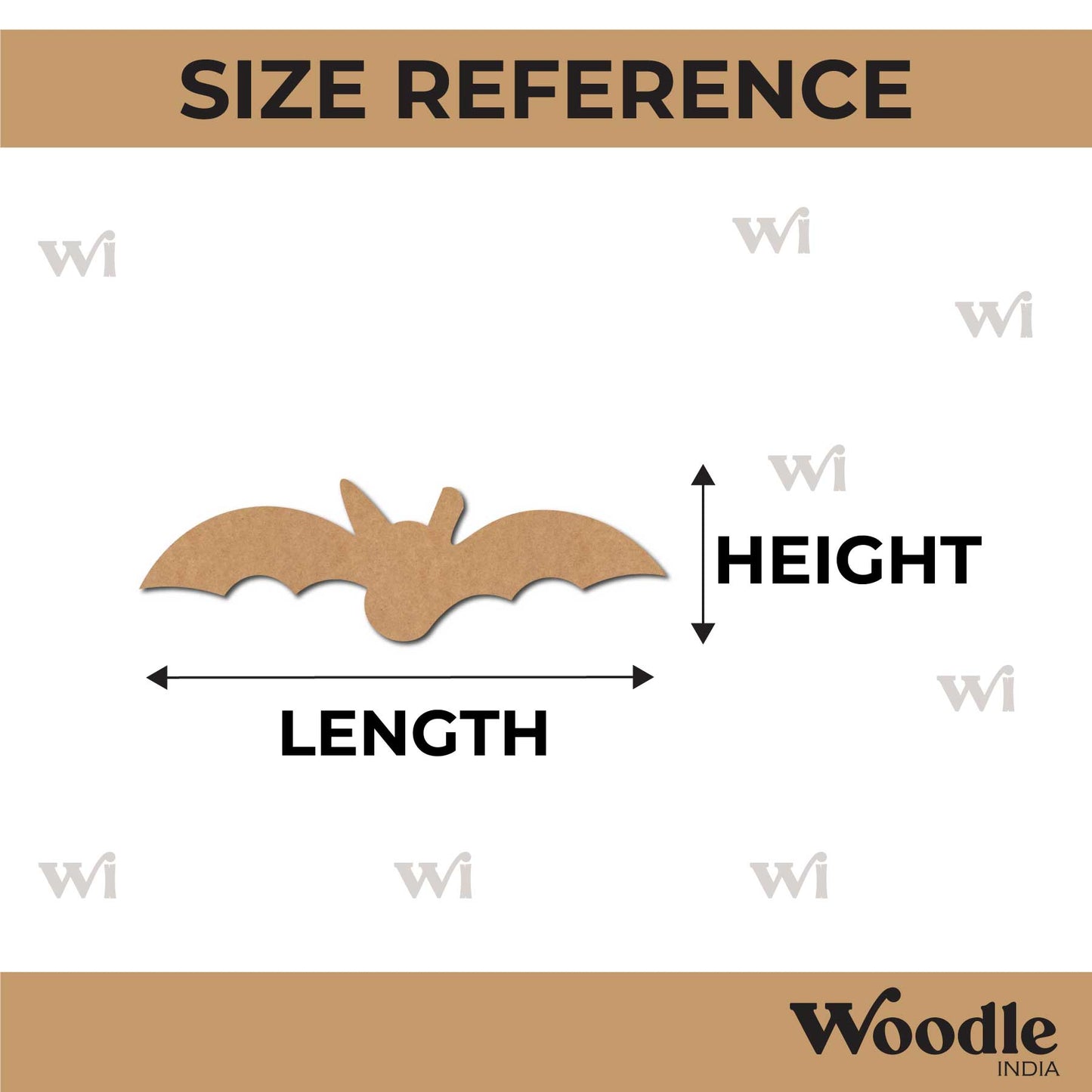 Bat Cutout MDF Design 3