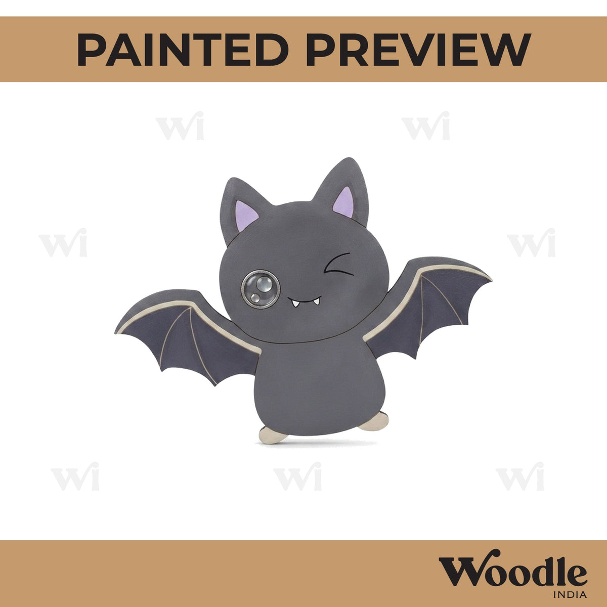 Bat Pre Marked MDF Design 1