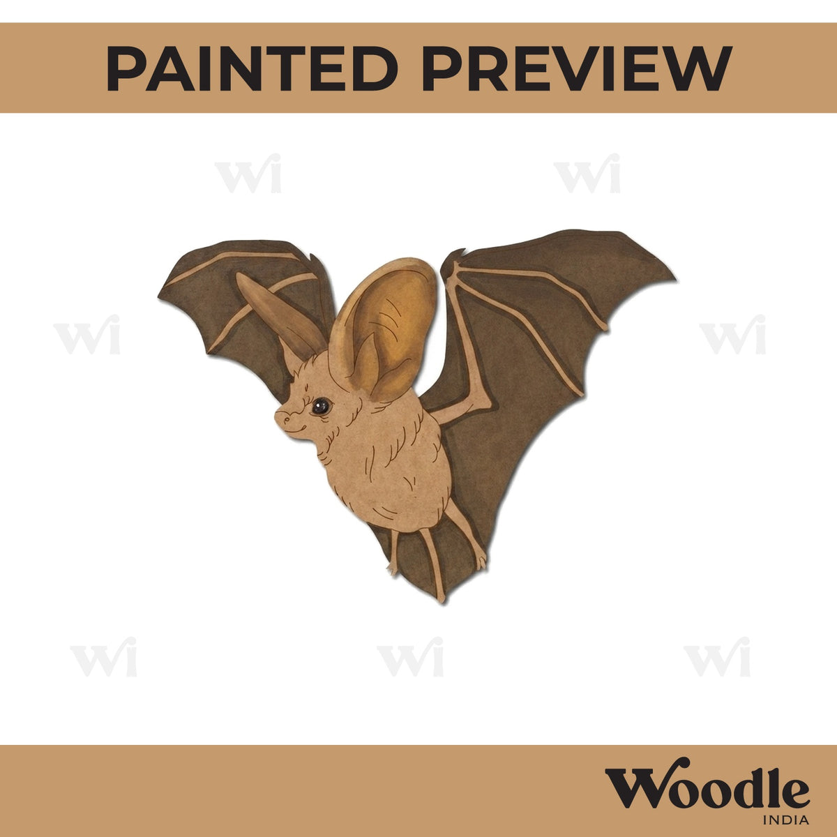 Bat Pre Marked MDF Design 3