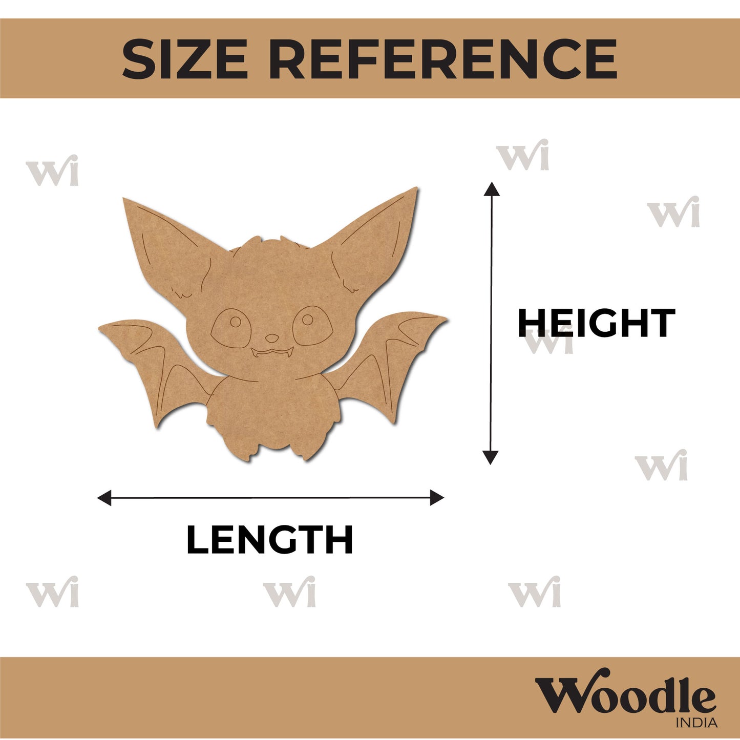 Bat Pre Marked MDF Design 4