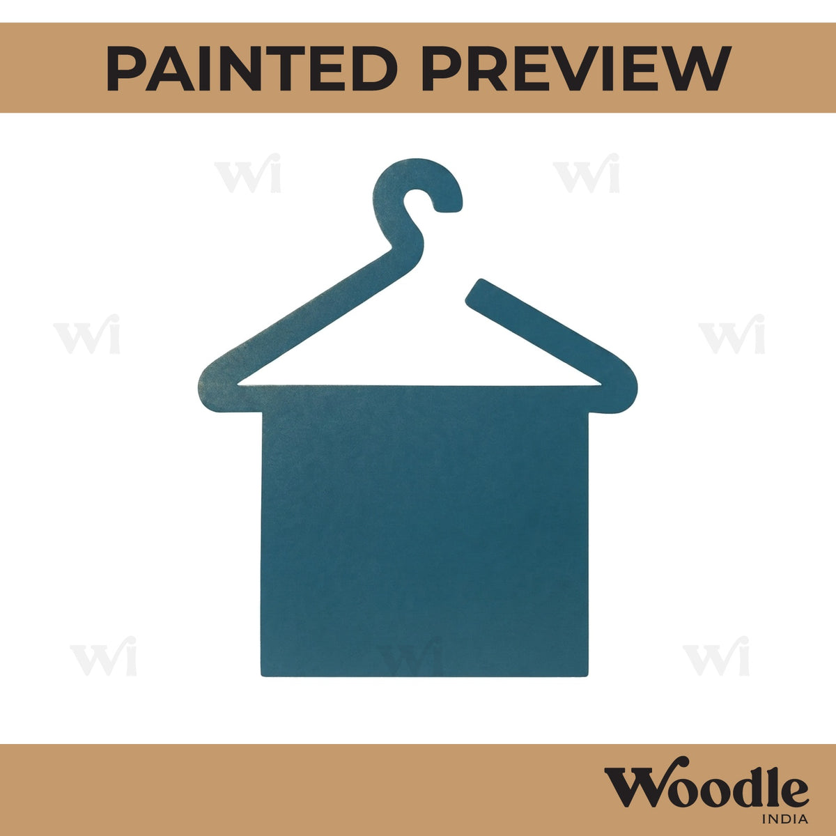 Bathroom Towel Hanger Cutout MDF Design 1