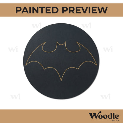 Batman DC Pre Marked Round MDF Design 1