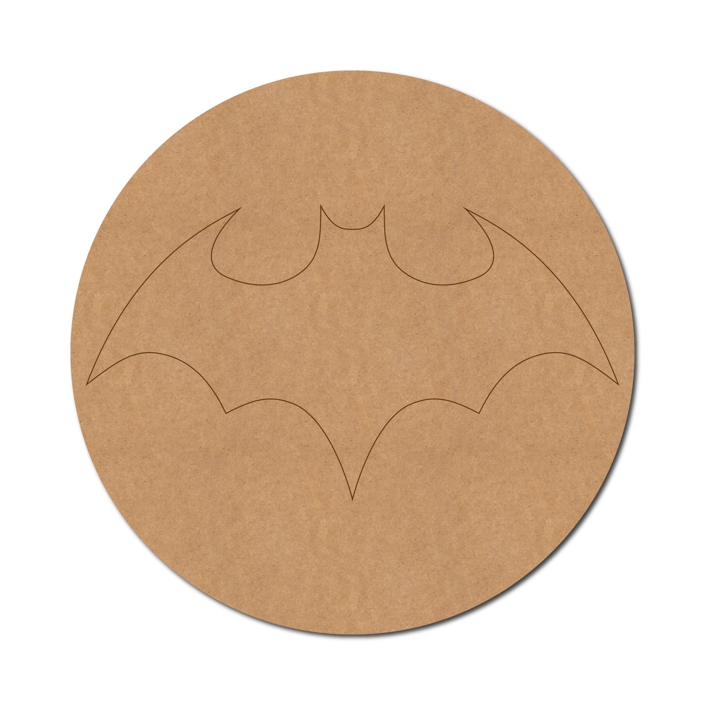 Batman DC Pre Marked Round MDF Design 1