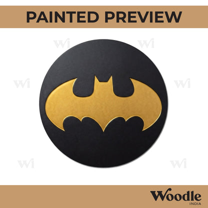 Batman DC Pre Marked Round MDF Design 2