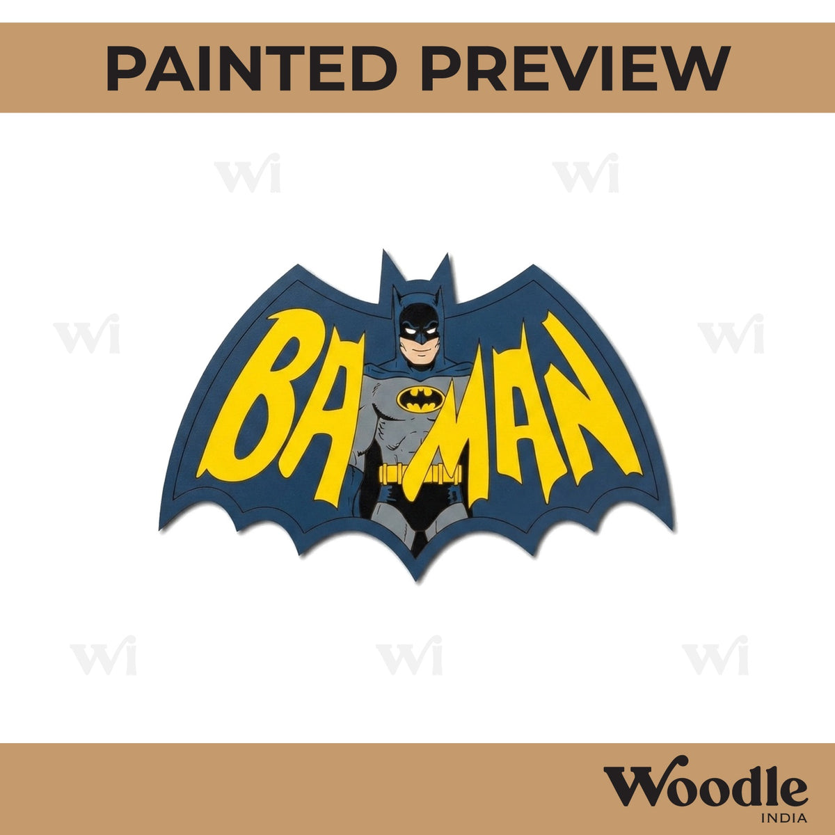 Batman Pre Marked Base MDF Design 1