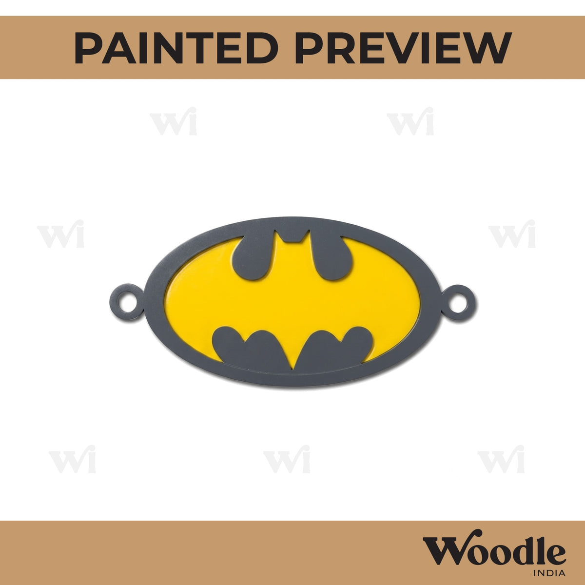 Batman Rakhi MDF Design 1